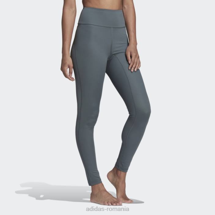 Adidas yoga essentials jambiere cu talie înaltă oxid albastru femei oxid albastru 2JBN17546