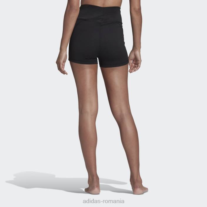 Adidas yoga essentials jambiere scurte cu talie înaltă neagră femei negru 2JBN2323