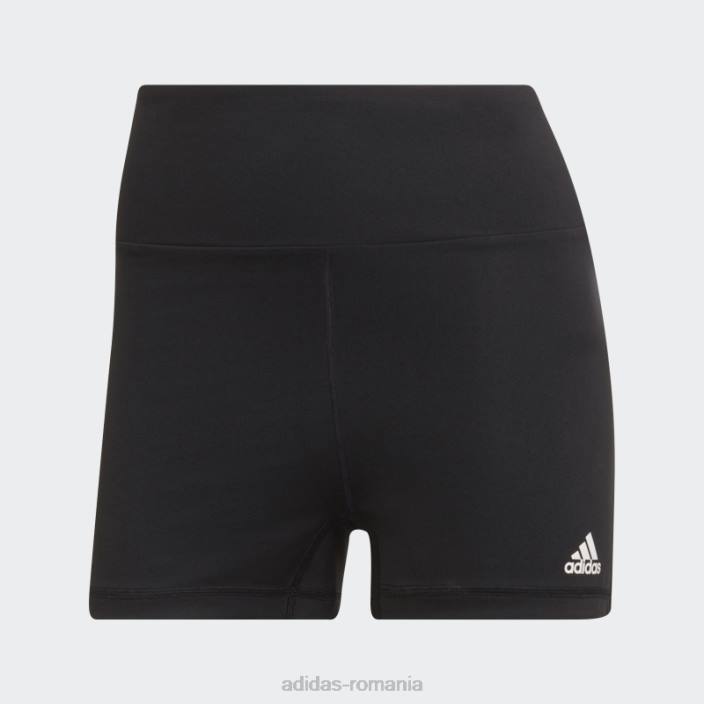 Adidas yoga essentials jambiere scurte cu talie înaltă neagră femei negru 2JBN2323