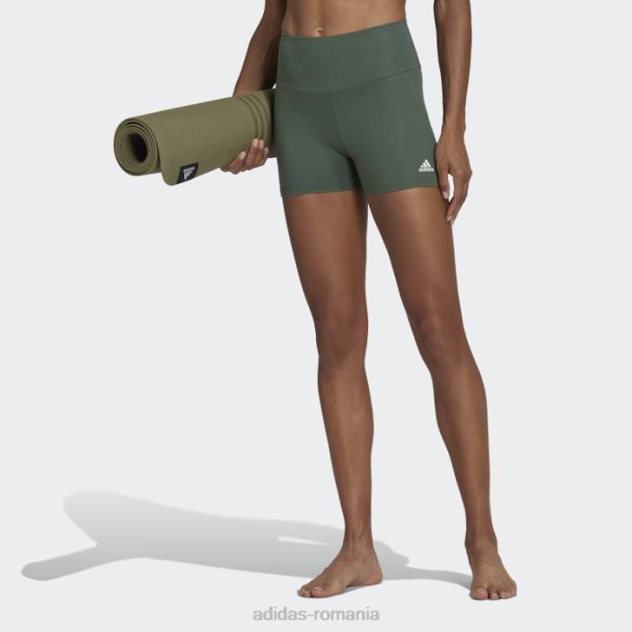 Adidas yoga essentials jambiere scurte cu talie înaltă oxid verde adidas femei oxid verde 2JBN10494