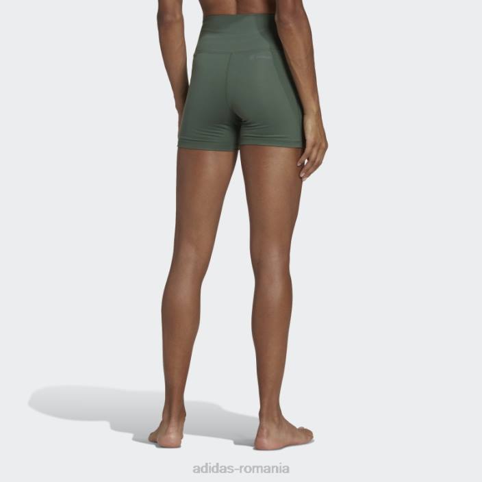 Adidas yoga essentials jambiere scurte cu talie înaltă oxid verde adidas femei oxid verde 2JBN10494