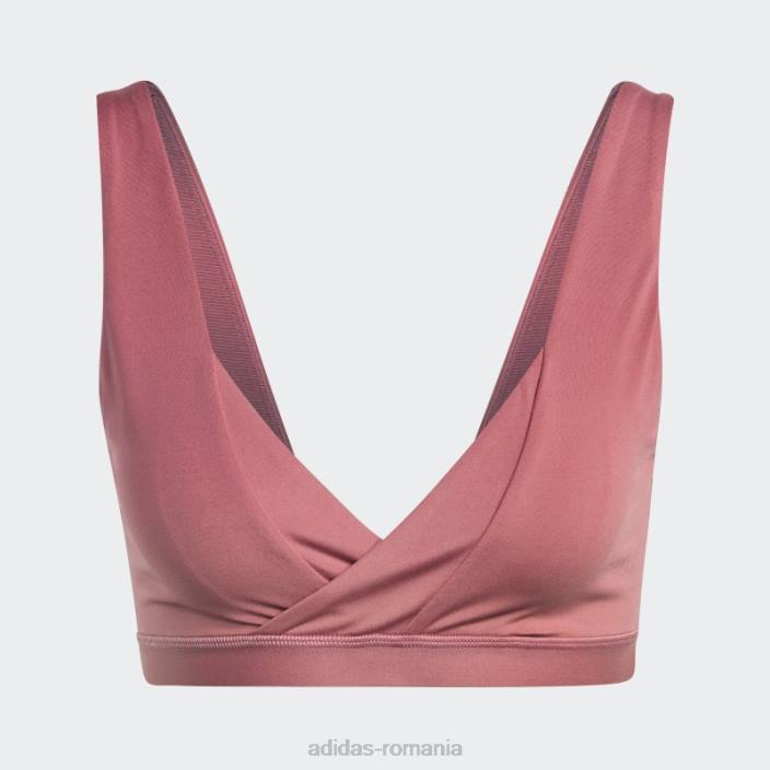 Adidas yoga essentials studio sutien de alăptare cu susținere luminoasă roz femei roz 2JBN9386