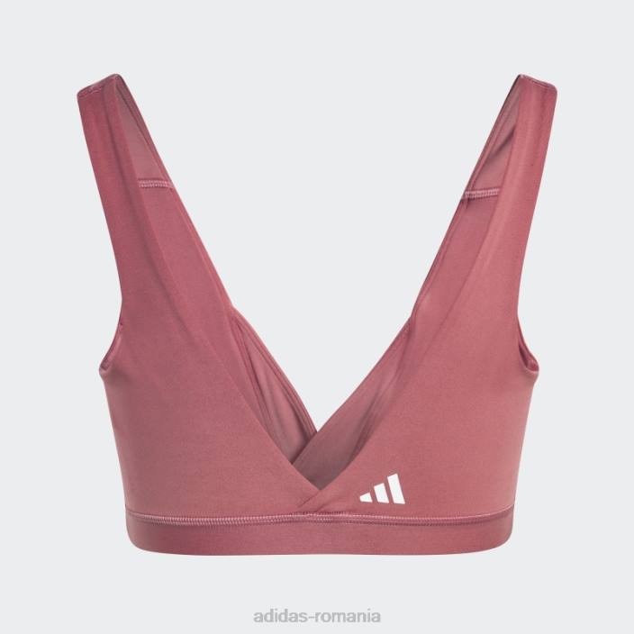 Adidas yoga essentials studio sutien de alăptare cu susținere luminoasă roz femei roz 2JBN9386