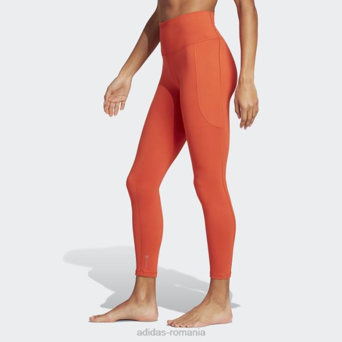 Adidas yoga studio 7/8 jambiere roșii femei roșu 2JBN9653