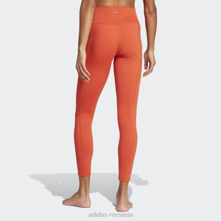 Adidas yoga studio 7/8 jambiere roșii femei roșu 2JBN9653