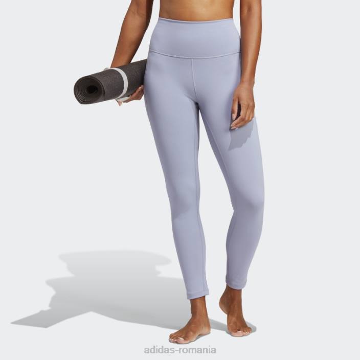 Adidas yoga studio 7/8 jambiere violet argintiu fierbinte femei violet argintiu 2JBN9191