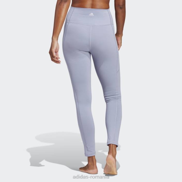 Adidas yoga studio 7/8 jambiere violet argintiu fierbinte femei violet argintiu 2JBN9191