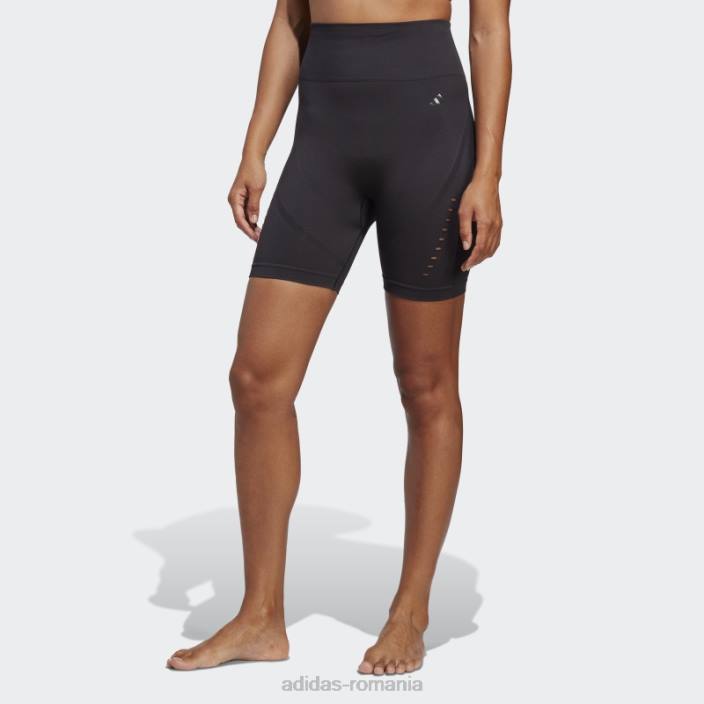 Adidas yoga studio aeroknit bicicletă jambiere scurte negru adidas femei negru 2JBN16854