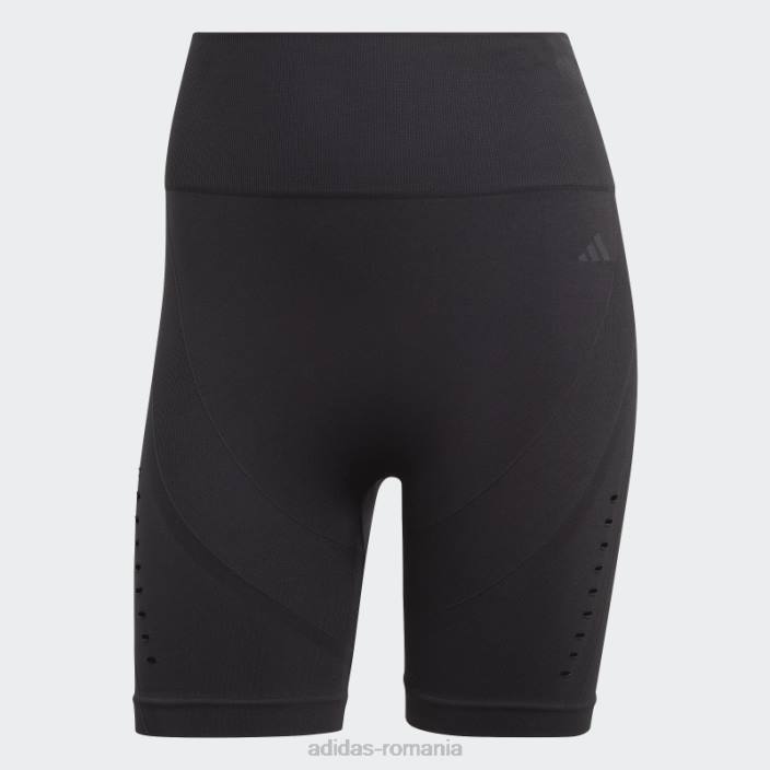 Adidas yoga studio aeroknit bicicletă jambiere scurte negru adidas femei negru 2JBN16854