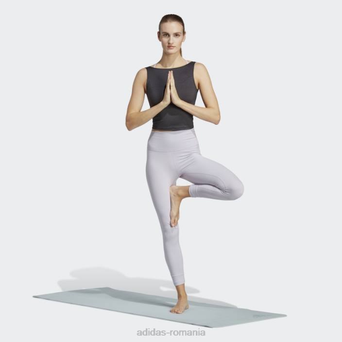 Adidas yoga studio crop tank top negru femei negru 2JBN2396