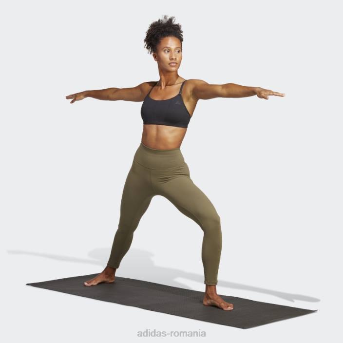 Adidas yoga studio jambiere 7/8 olive femei măsline 2JBN9184