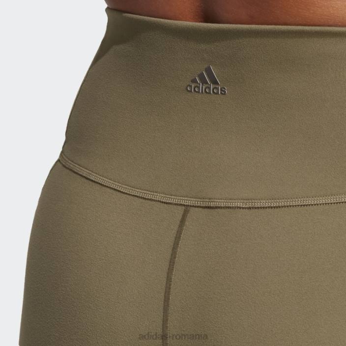 Adidas yoga studio jambiere 7/8 olive femei măsline 2JBN9184