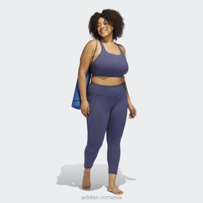 Adidas yoga studio jambiere 7/8 (plus marime) bleumarin fierbinte femei marina 2JBN3236