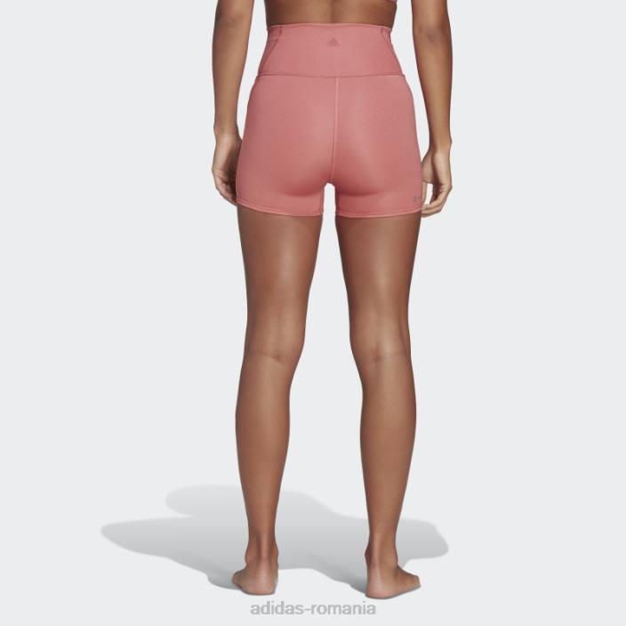 Adidas yoga studio lux fire jambiere scurte cu talie super-înaltă roșii adidas femei roșu 2JBN10734