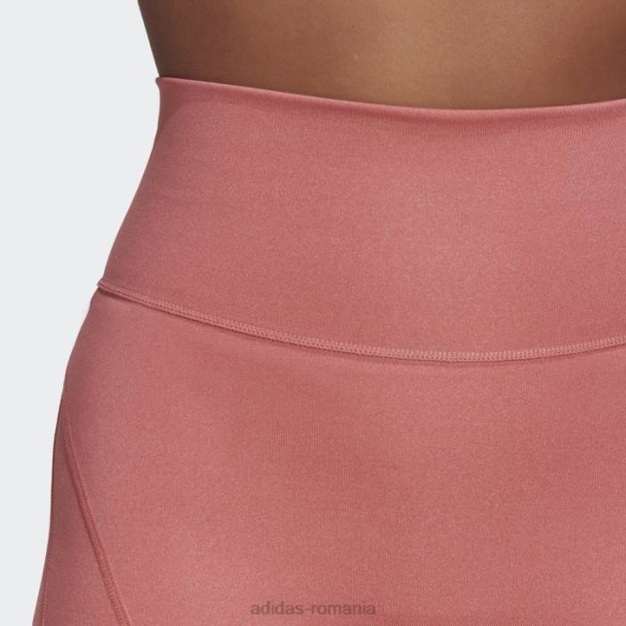 Adidas yoga studio lux fire jambiere scurte cu talie super-înaltă roșii adidas femei roșu 2JBN10734