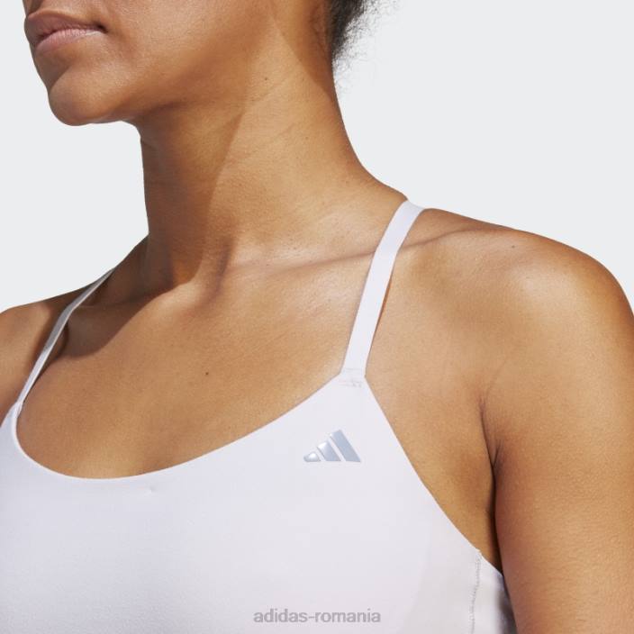 Adidas yoga studio sutien cu paragate cu susținere în lumină argintiu adidas femei zori argintii/violet argintiu 2JBN9300