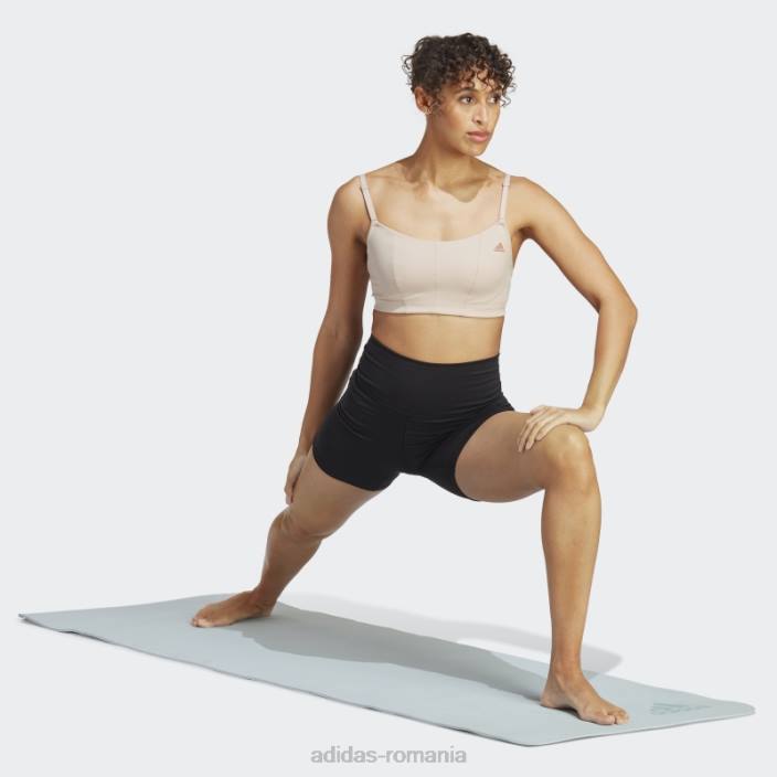 Adidas yoga studio sutien cu susținere luminoasă taupe femei taupe/argilă 2JBN9721