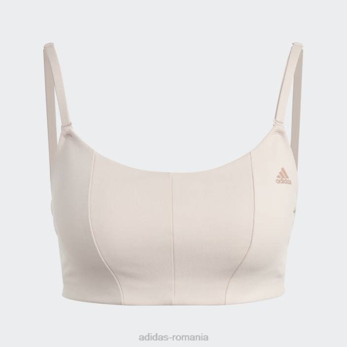 Adidas yoga studio sutien cu susținere luminoasă taupe femei taupe/argilă 2JBN9721