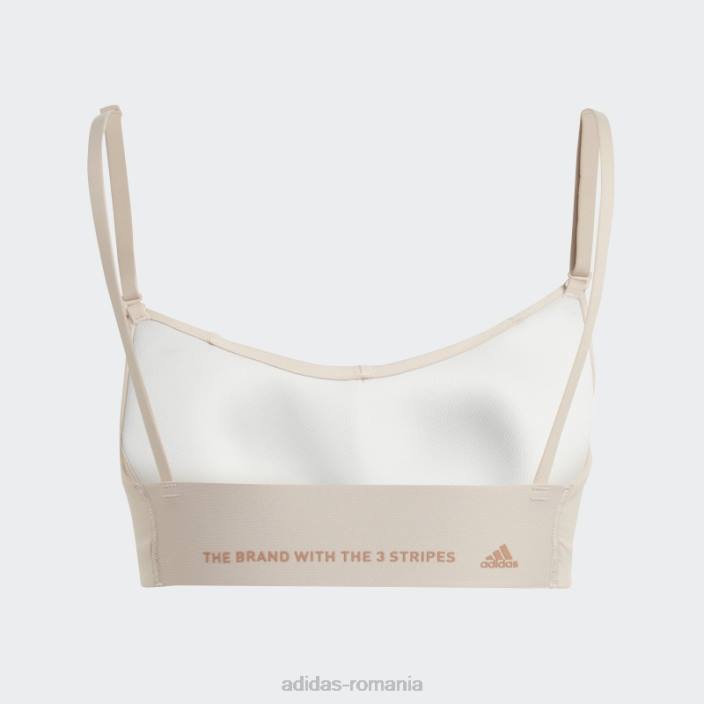 Adidas yoga studio sutien cu susținere luminoasă taupe femei taupe/argilă 2JBN9721