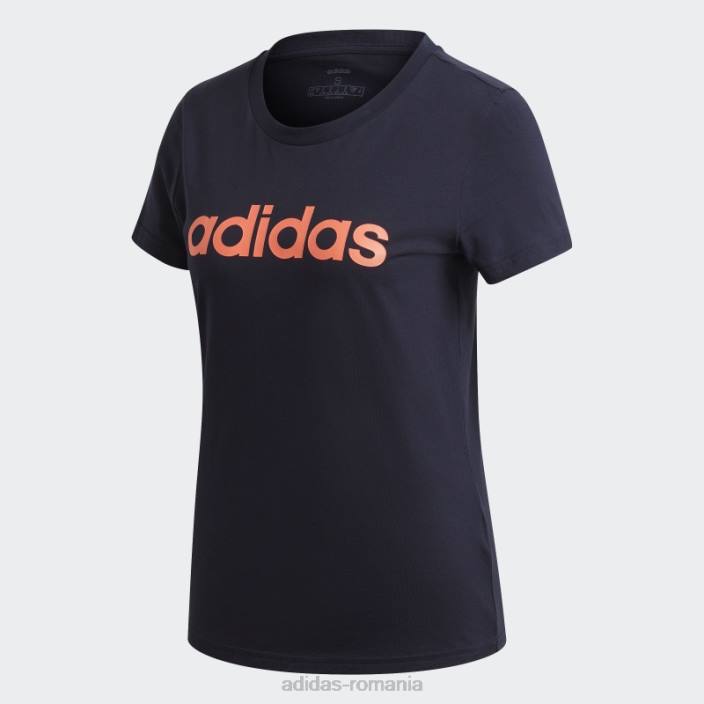 Adidas cerneală linear tee essentials femei cerneală/roz 2JBN3188