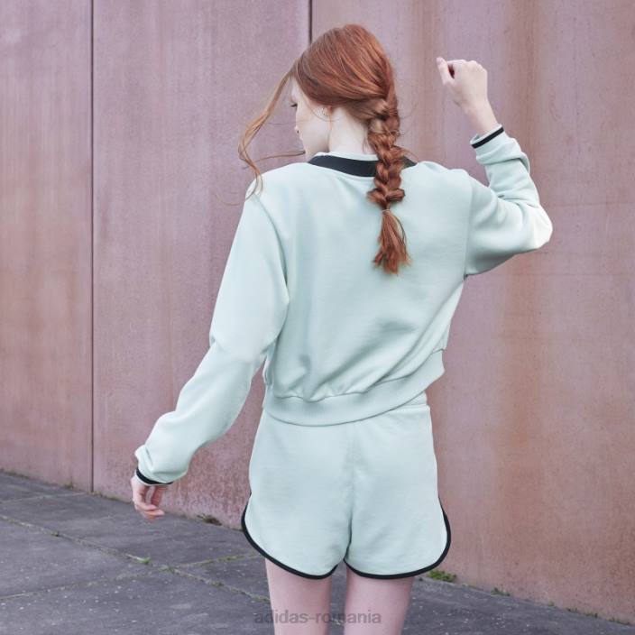 Adidas hanorac decupat cu decolteu în V verde adidas femei verde 2JBN3060