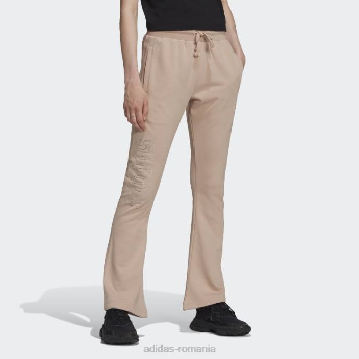 Adidas 2000 pantaloni de sport de lux cu tiv deschis la moda cenușă femei perlă de frasin 2JBN10611