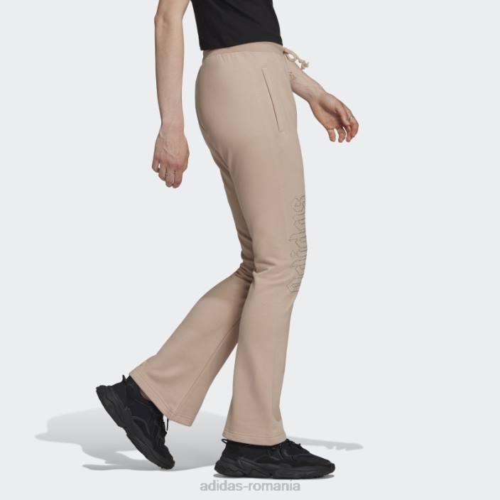 Adidas 2000 pantaloni de sport de lux cu tiv deschis la moda cenușă femei perlă de frasin 2JBN10611