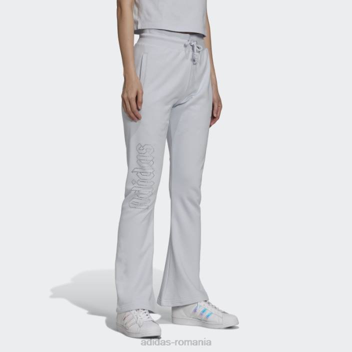 Adidas Blue fashion 2000 lux pantaloni de sport cu tiv deschis femei albastru 2JBN2874