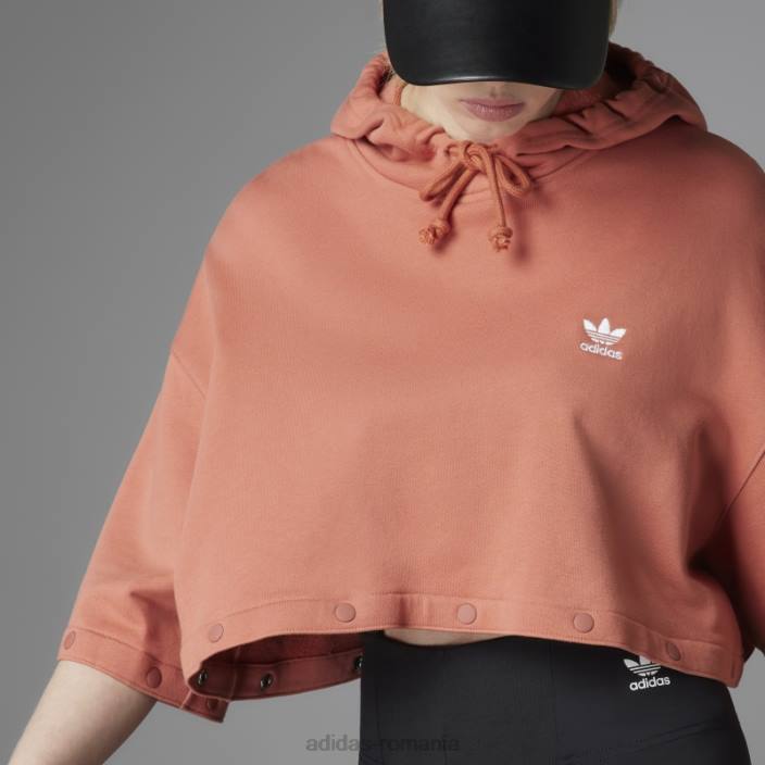 Adidas Hanorac adidas original, cu butoane rapide, pământ femei Pământ 2JBN10512