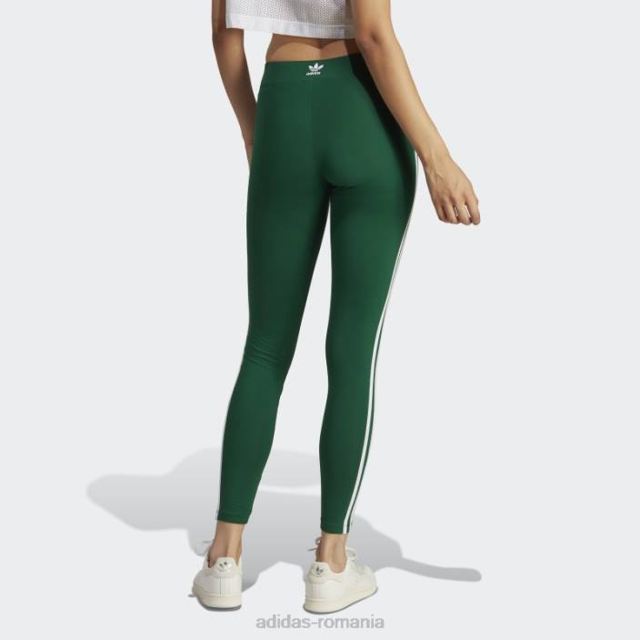 Adidas Leggings adicolor classics cu 3 dungi verde inchis adidas femei verde inchis 2JBN16482