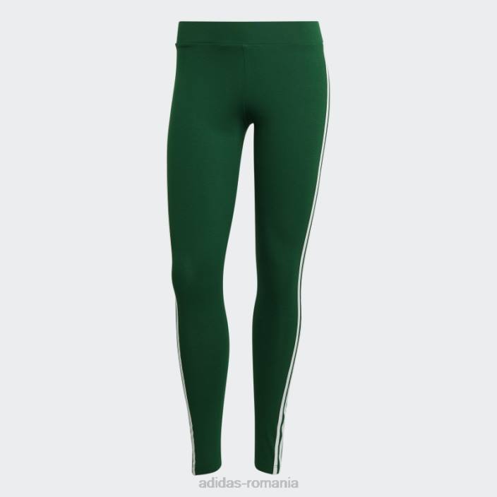 Adidas Leggings adicolor classics cu 3 dungi verde inchis adidas femei verde inchis 2JBN16482