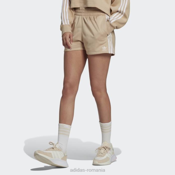 Adidas Pantaloni scurți cu 3 dungi bej femei bej 2JBN10471