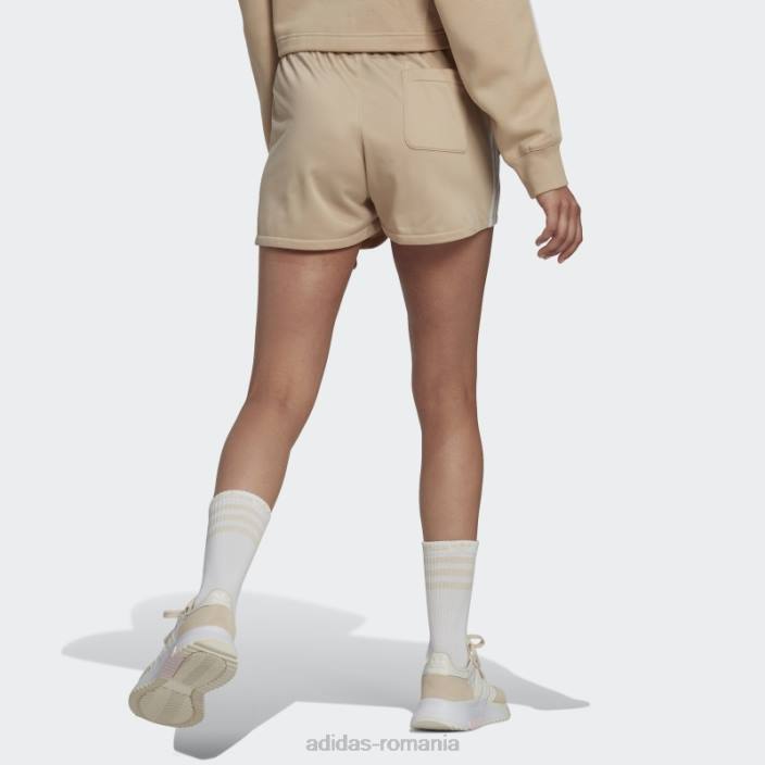 Adidas Pantaloni scurți cu 3 dungi bej femei bej 2JBN10471