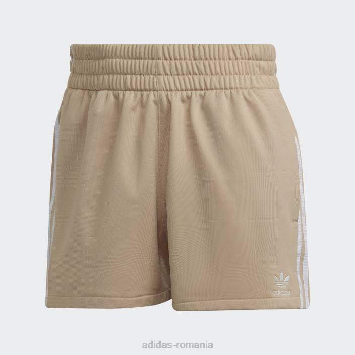 Adidas Pantaloni scurți cu 3 dungi bej femei bej 2JBN10471