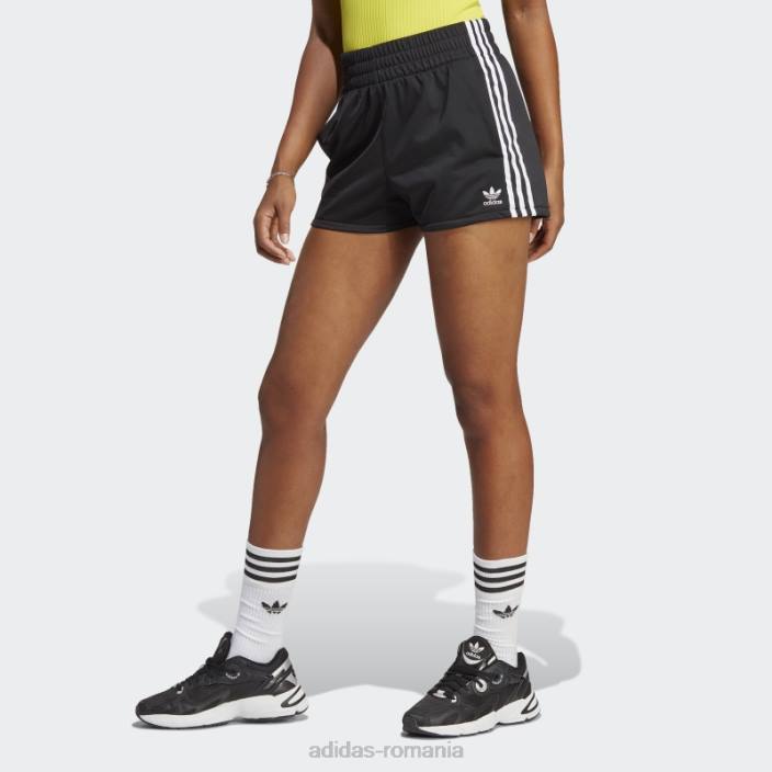 Adidas Pantaloni scurți negru cu 3 dungi femei negru 2JBN16579