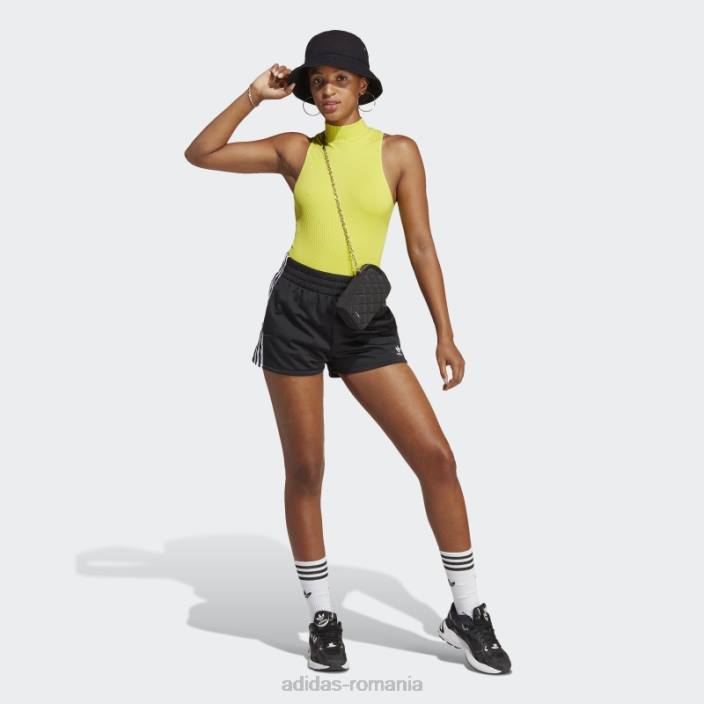 Adidas Pantaloni scurți negru cu 3 dungi femei negru 2JBN16579