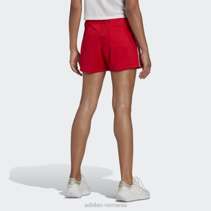 Adidas Pantaloni scurți roșii cu 3 dungi femei roșu 2JBN10075