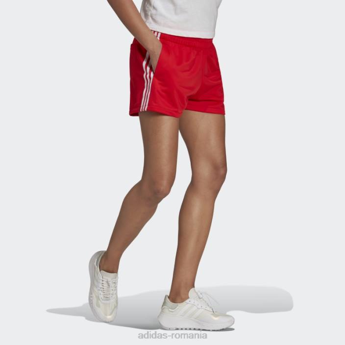 Adidas Pantaloni scurți roșii cu 3 dungi femei roșu 2JBN10075