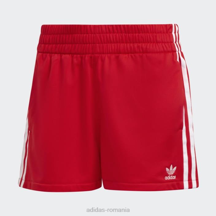 Adidas Pantaloni scurți roșii cu 3 dungi femei roșu 2JBN10075