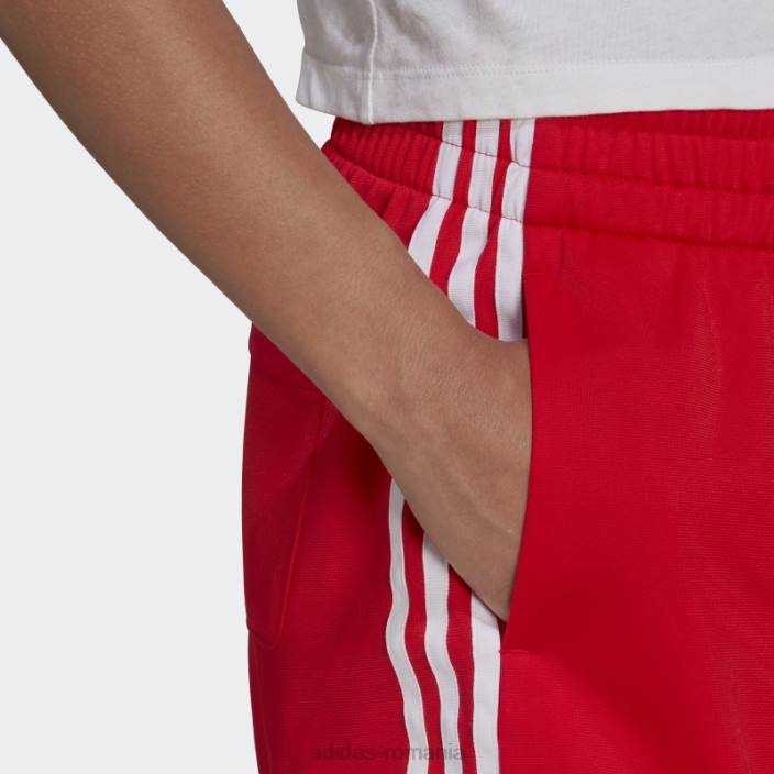 Adidas Pantaloni scurți roșii cu 3 dungi femei roșu 2JBN10075