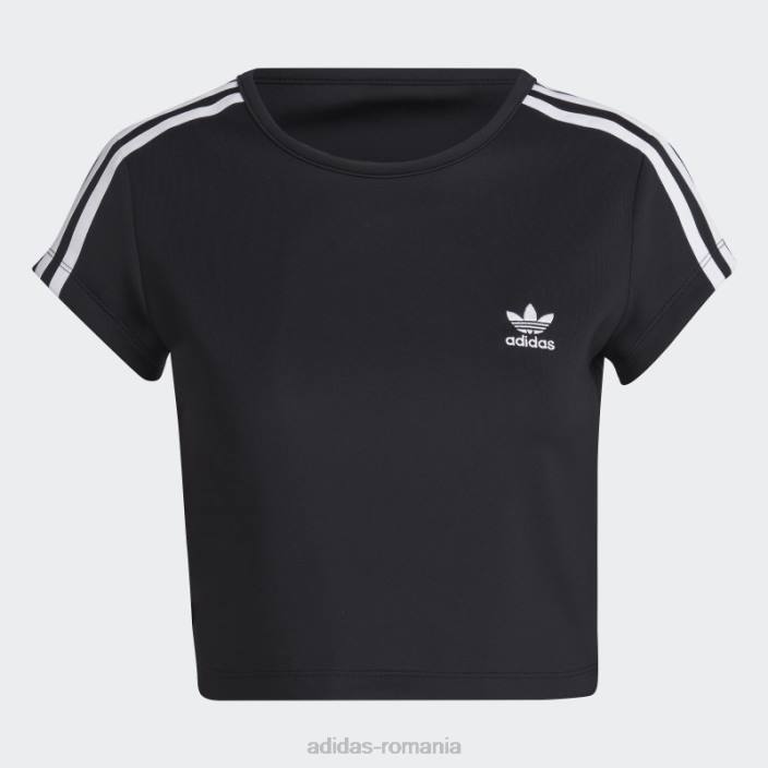 Adidas Tricou adicolor classics crop cu 3 dungi negru adidas femei negru 2JBN9786