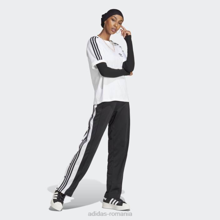 Adidas Tricou adicolor classics cu 3 dungi alb femei alb 2JBN2336