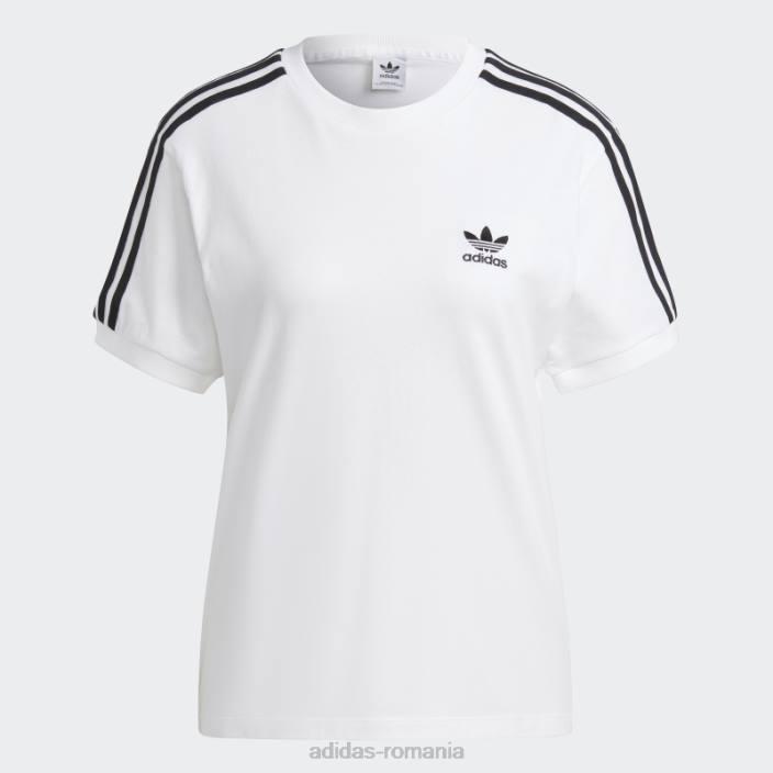 Adidas Tricou adicolor classics cu 3 dungi alb femei alb 2JBN2336