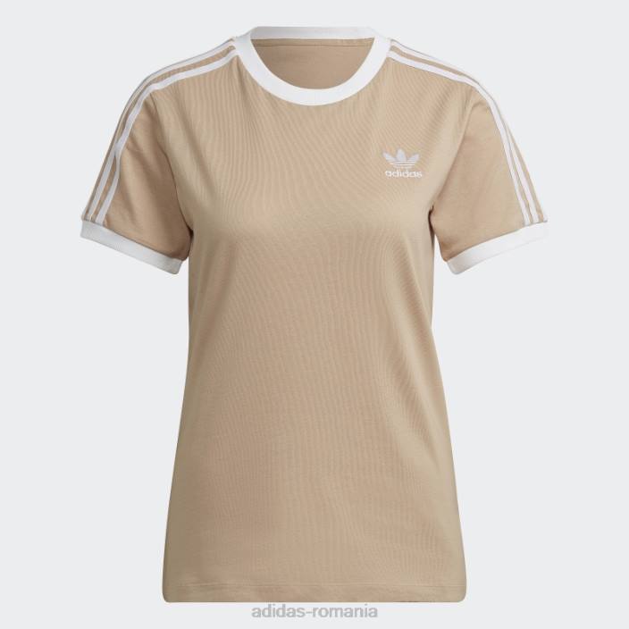 Adidas Tricou adicolor classics cu 3 dungi bej femei bej 2JBN10424