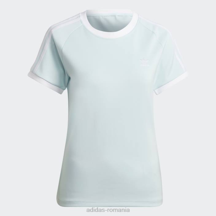 Adidas Tricou adicolor classics slim cu 3 dungi albastru femei albastru 2JBN2876