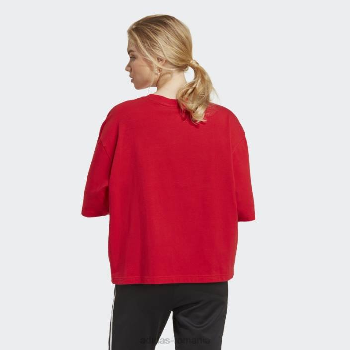 Adidas Tricou cu umplutură cu trefoil scarlet originals adidas femei stacojiu 2JBN9039
