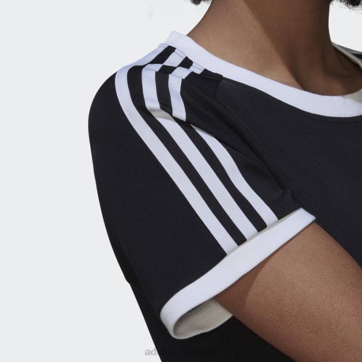 Adidas Tricou negru adicolor classics slim cu 3 dungi femei negru 2JBN9967