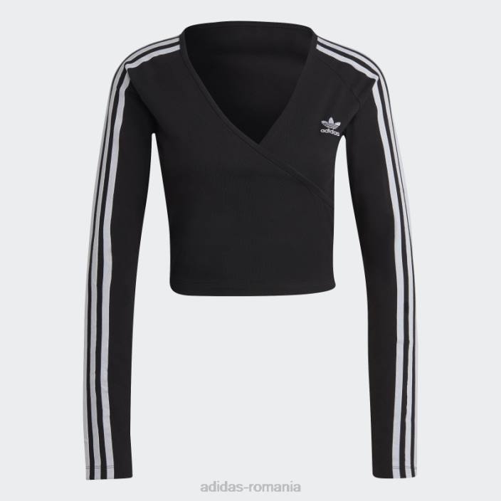 Adidas Tricou negru cu mânecă lungă adicolor classics crop adidas femei negru 2JBN9182
