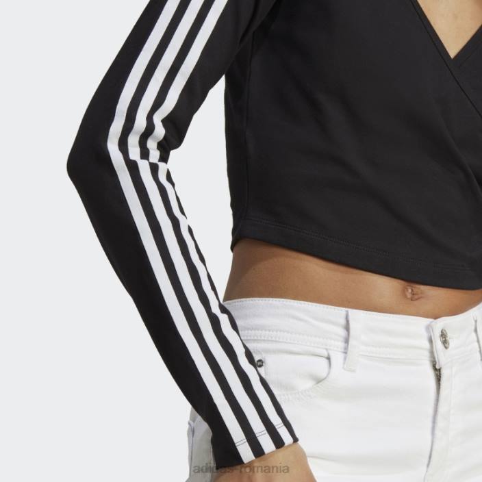 Adidas Tricou negru cu mânecă lungă adicolor classics crop adidas femei negru 2JBN9182