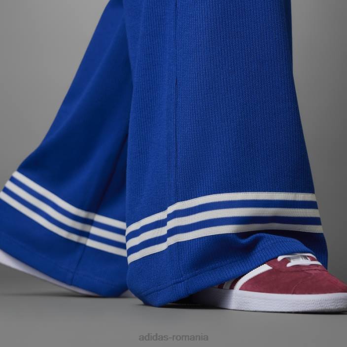 Adidas adicolor anii 70 pantaloni largi tricot regal femei regal 2JBN2900